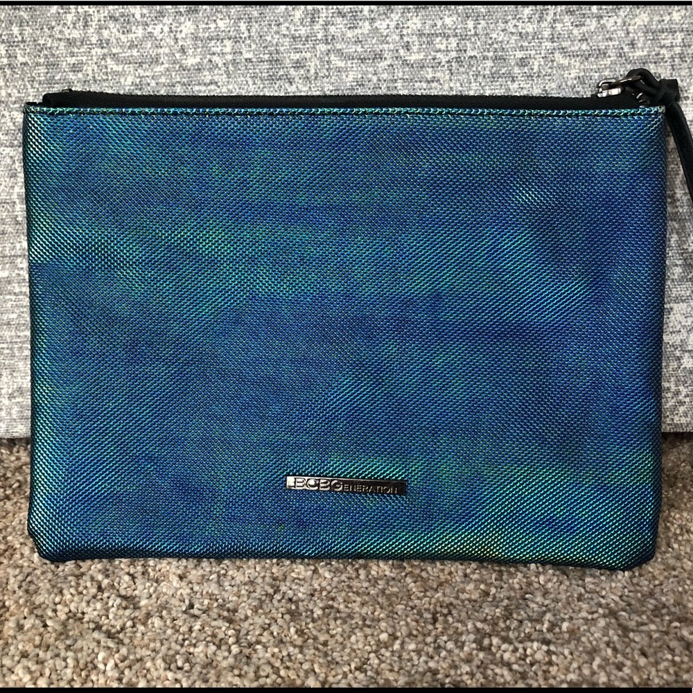 BCBGeneration iridescent clutch